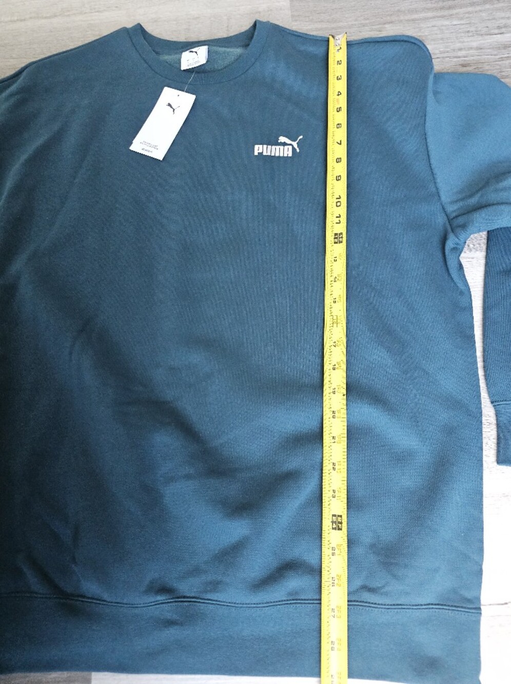 PUMA Men's RAD/CAL Metallic Crewneck Sweatshirt - Green Terrain - Size L - NWT - Picture 11 of 16